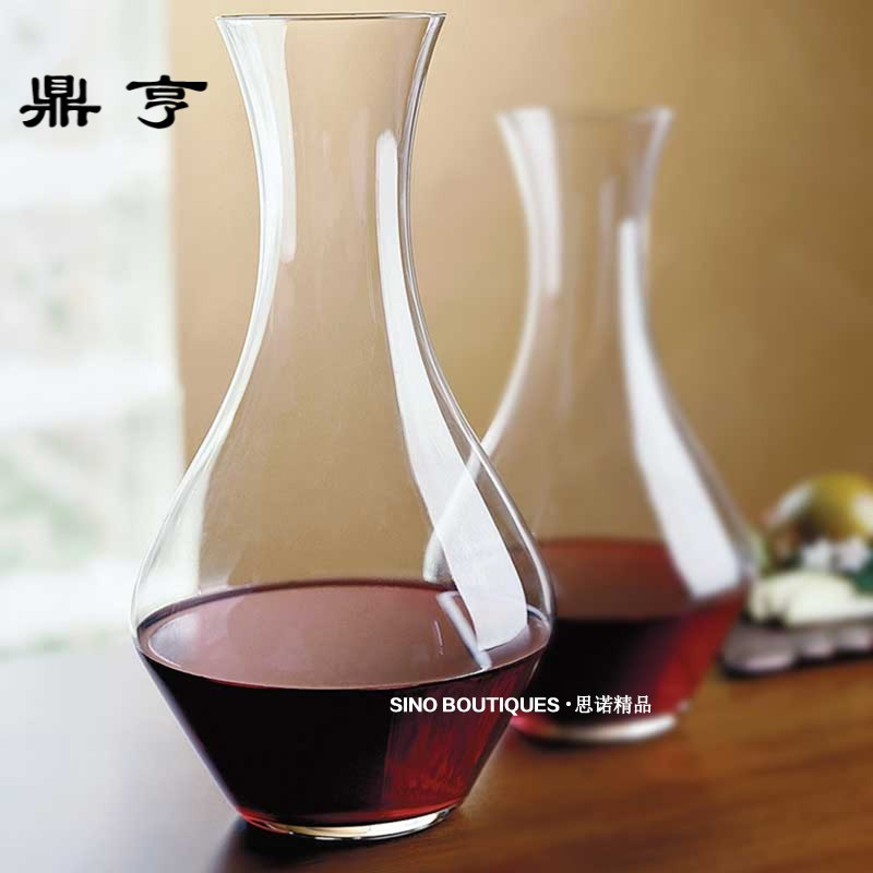 鼎亨德国进口无铅玻璃梅洛红酒醒酒器家用分酒壶酒具小号970ml