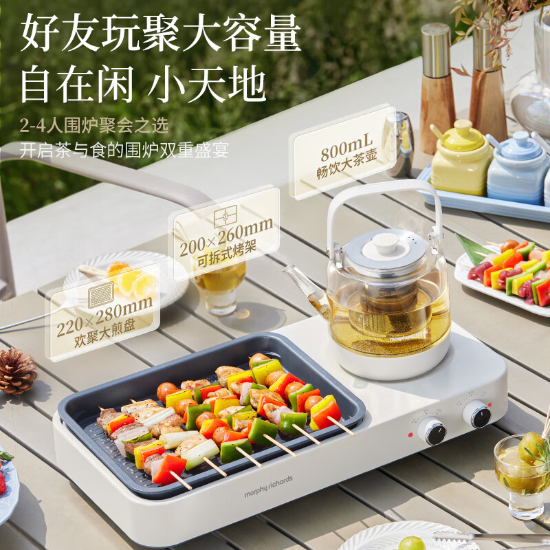 摩飞(Morphy richards) 围炉煎烤煮茶器 MR6093高清大图