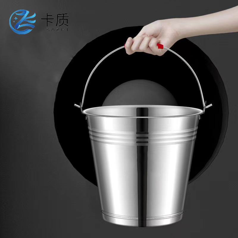 卡质 不锈钢手提水桶 20L个高清大图
