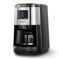 松下(Panasonic)咖啡机NC-R601家用小型美式咖啡豆研磨煮一体机 商用现磨浓缩办公室咖啡机 豆粉两用