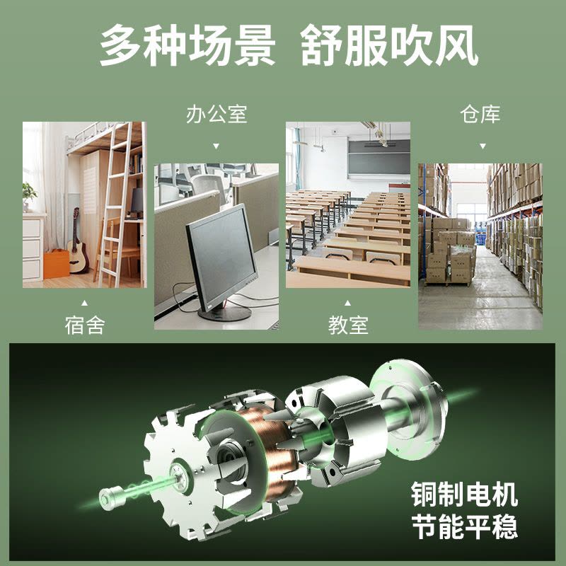 康佳大风力吊扇家用客厅宿舍商用风扇餐厅电风扇吊顶工业吊式音轻图片