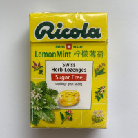 [苏宁超市]利口乐(Ricola ) 清新柠檬香草润喉糖无糖 40g 瑞士进口