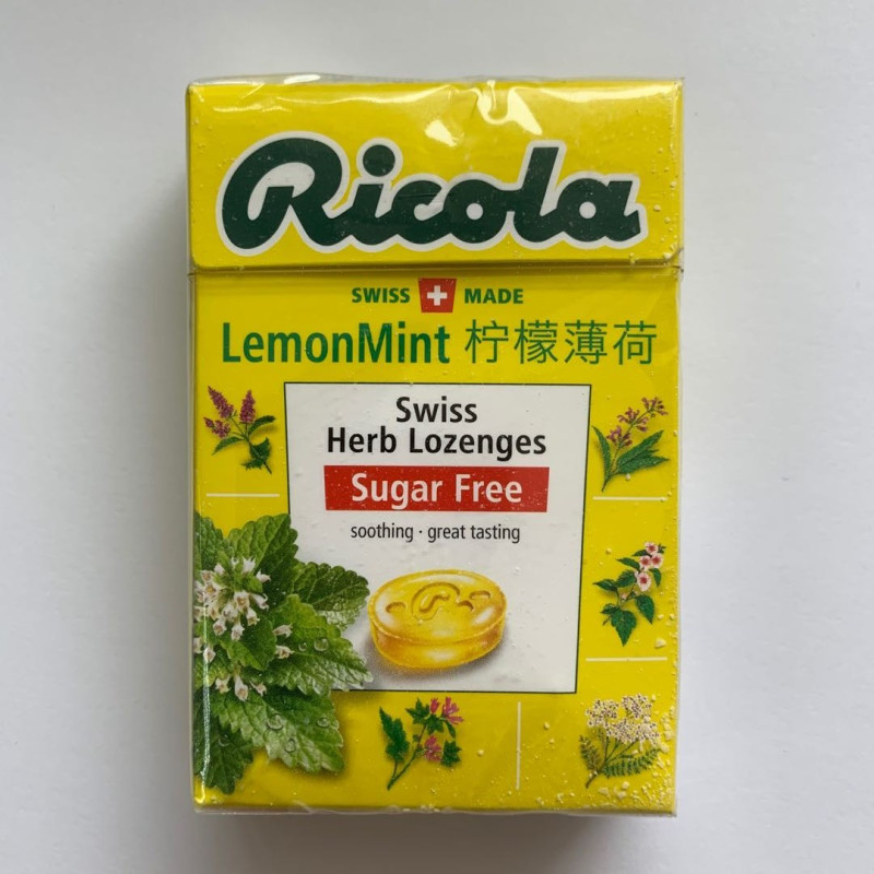 [苏宁超市]利口乐(Ricola ) 清新柠檬香草润喉糖无糖 40g 瑞士进口