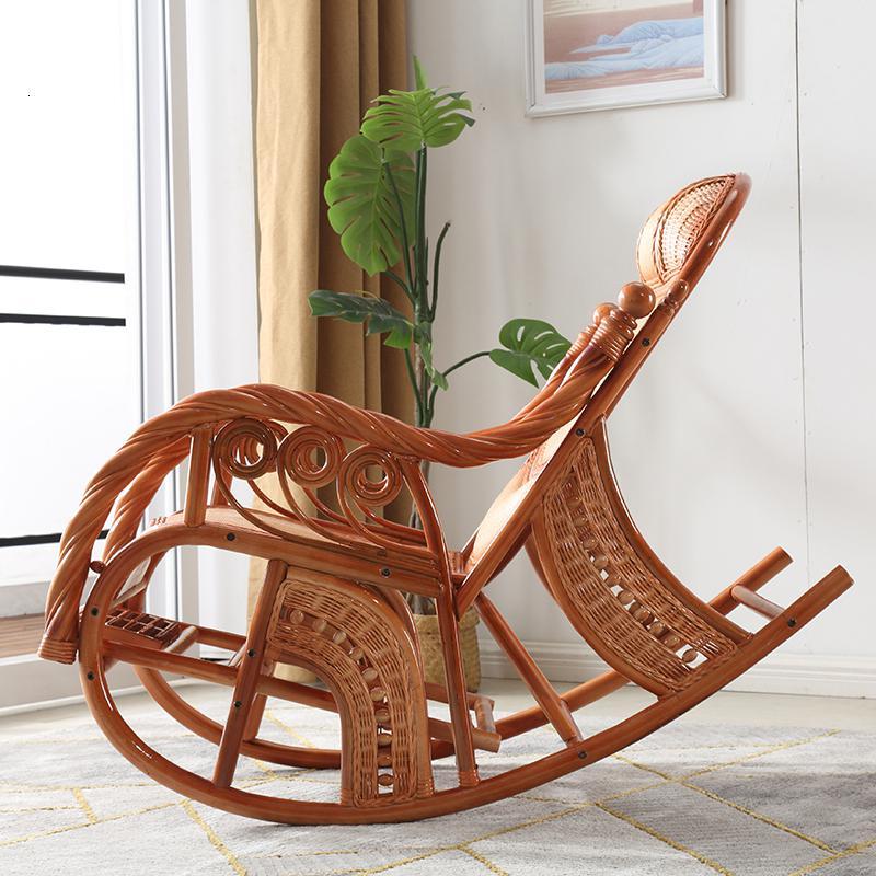真藤摇摇椅大人躺椅家用阳台逍遥椅实木藤椅藤编午睡懒人滕休闲椅