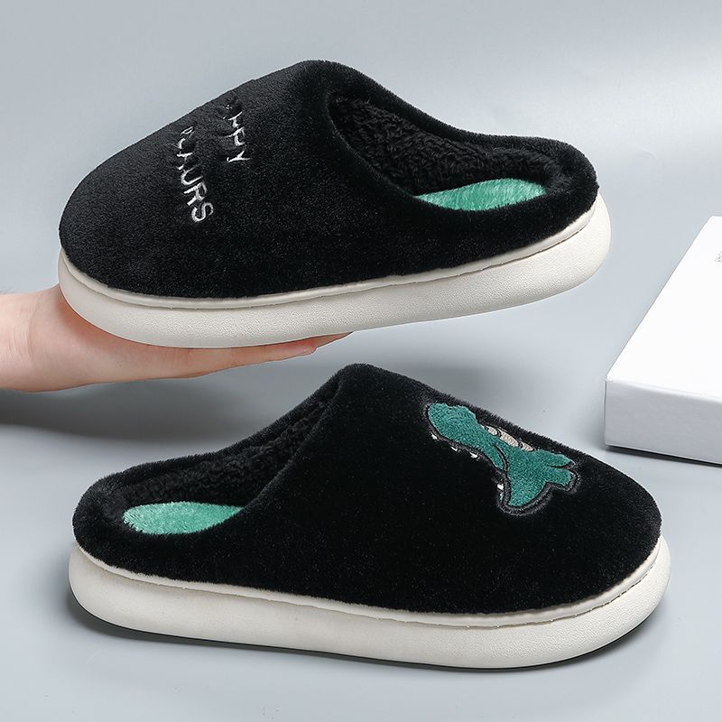 羽绒防水棉拖鞋女冬季外穿室内家居厚底防滑毛毛加绒保暖女款棉鞋