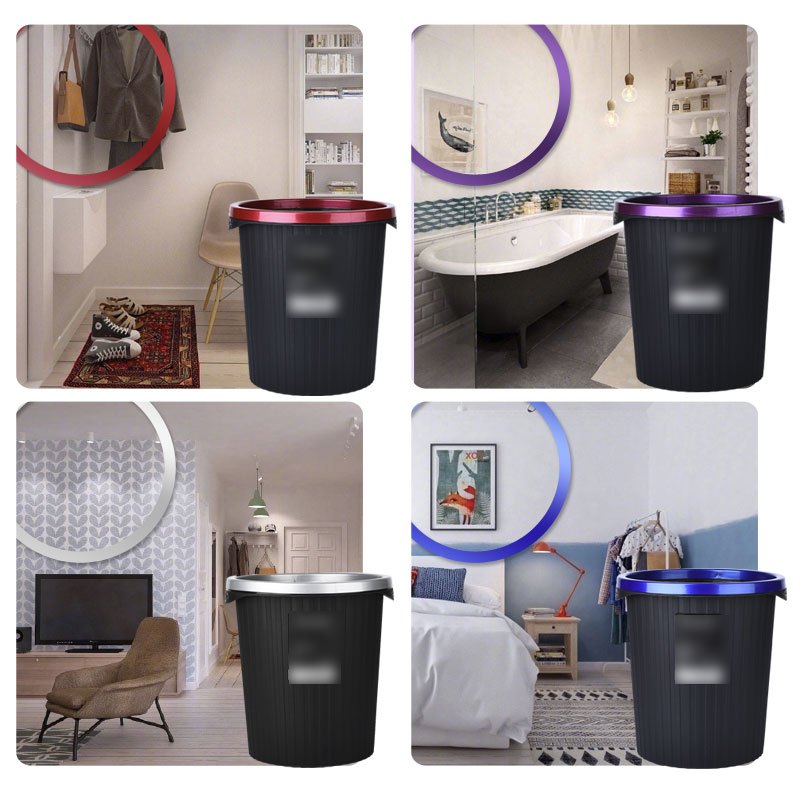 简约清洁用品清洁工具垃圾桶家用客厅卧室厨房办公室餐厅卫生间厕所筐筒无盖简约生活日用品