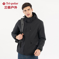 三极户外(Tripolar） TP8364 秋冬新款冲锋衣情侣男女商务休闲两件套防水保暖防风登山服