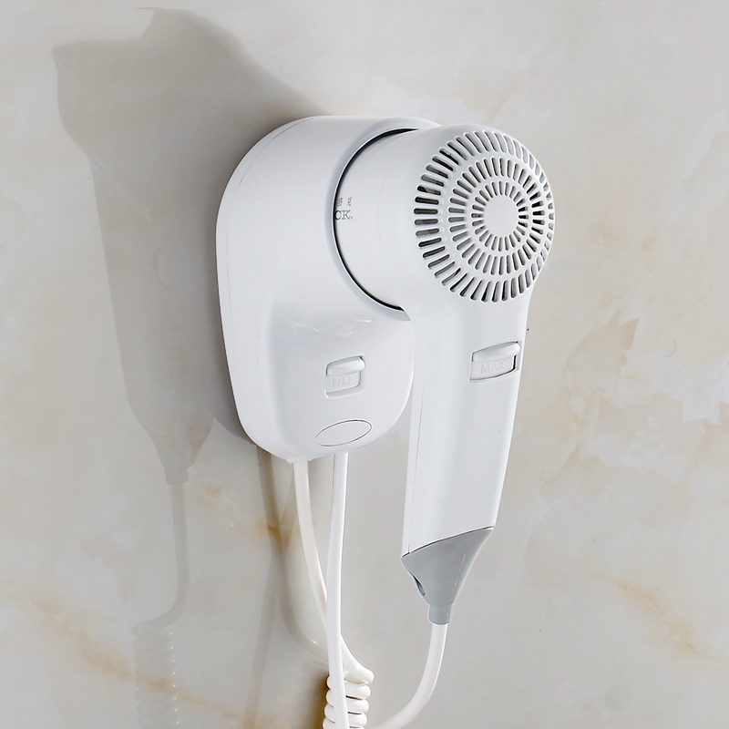 纳丽雅酒店宾馆浴室专用卫生间电吹风筒家用壁挂式吹风机免打孔