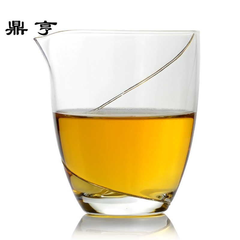 鼎亨 公道杯玻璃分茶器泡茶公杯功夫茶具耐热耐高温日式茶杯匀杯