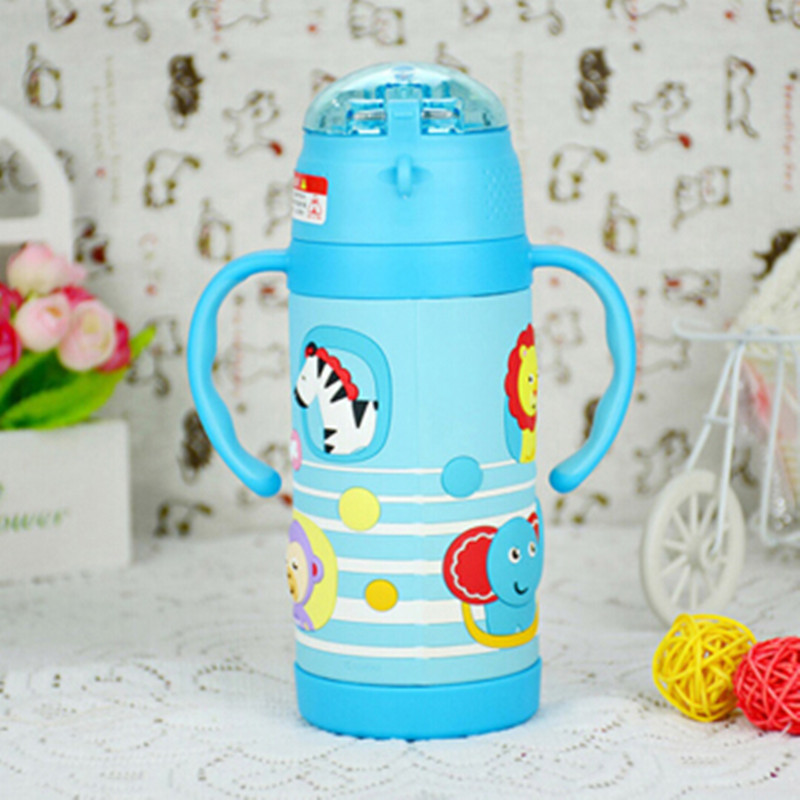 费雪抽真空保温杯套装350ml FP-8042粉、蓝、黄