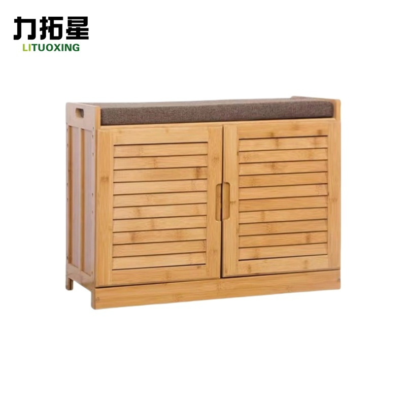 力拓星 换鞋凳 原木小号 个