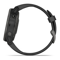 佳明GARMIN 飞耐时Fenix6S Pro心率血氧GPS音乐支付登山跑步骑行游泳户外智能手表 中文蓝宝石DLC黑色