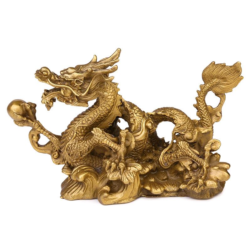 美帮汇铜生肖龙摆件家居书房装饰品工艺品铜龙大号摆设高清大图