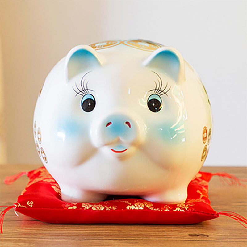 存钱罐超大号陶瓷金猪储蓄罐招财猫儿童生日创意储钱罐活动礼品开业摆件