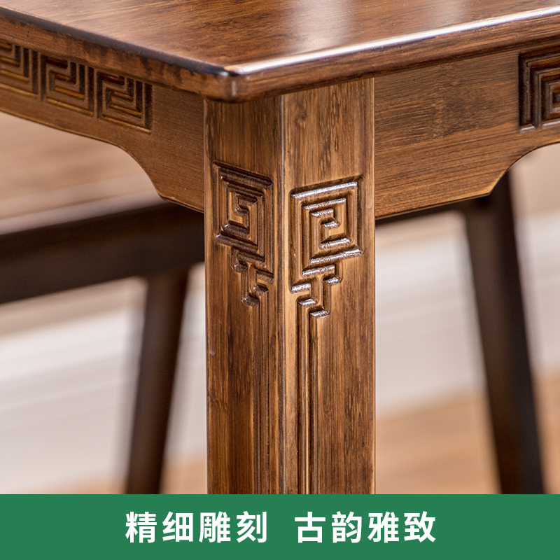汐岩乌金石客厅茶几桌椅组合功夫茶阳台新中式茶桌家用实木小茶台