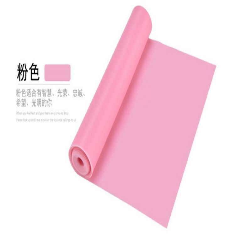 米奇喵tpe弹力带瑜伽伸展带瑜伽拉力带拉伸粉色2米长厚度0.35