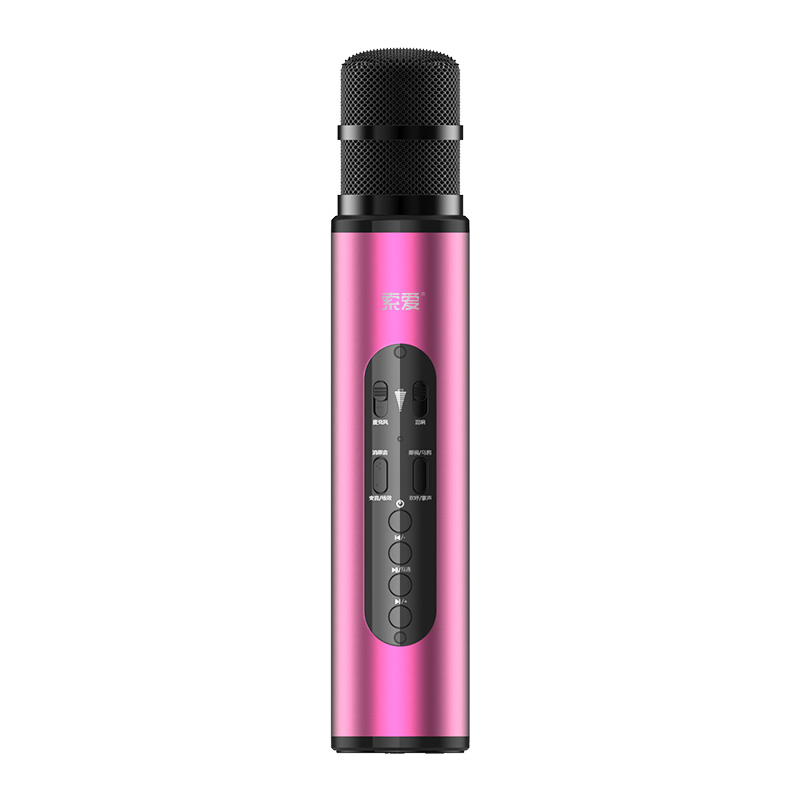 索爱(soaiy)专业麦克风家用电视唱歌K歌卡拉OK MC20(罗兰紫)
