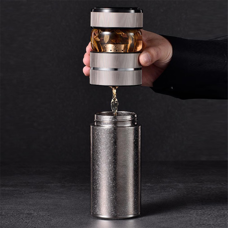萨威帝尔SWBWC01泡茶款钛杯保温杯(计价单位:个)银色高清大图