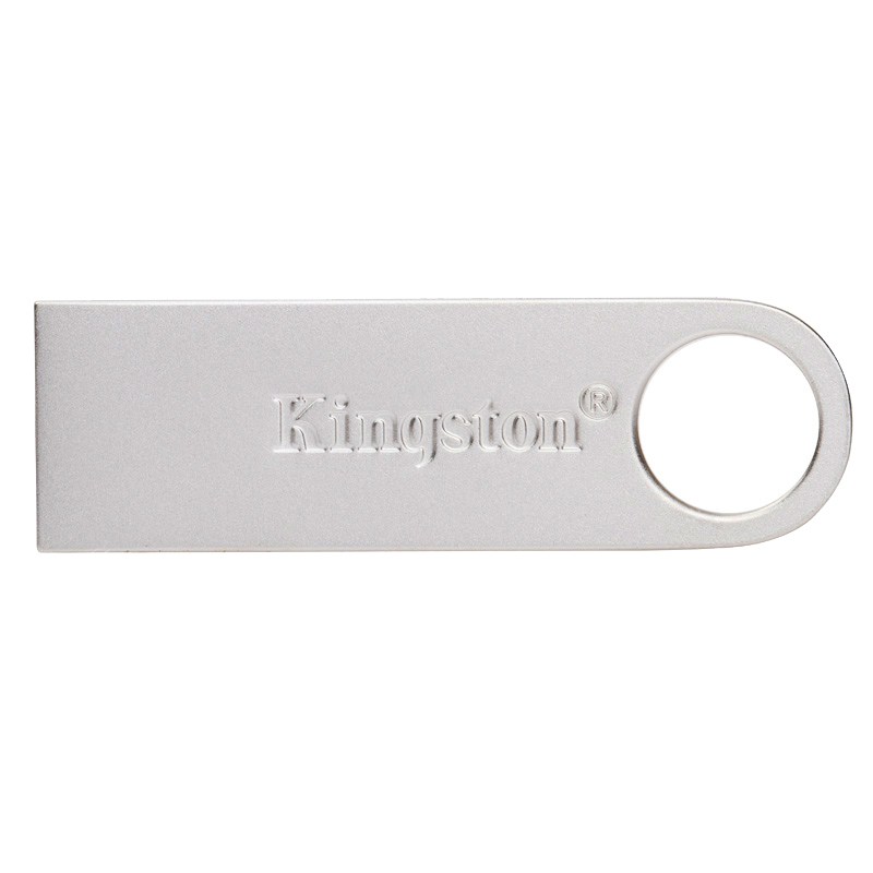 金士顿（Kingston） SE9H 金属银色亮薄 32G U盘（USB2.0 读速10MB/S）