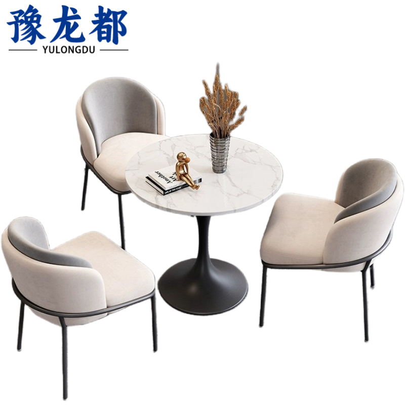 豫龙都休闲桌椅 一桌三椅套