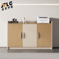 金菲罗格办公柜办公室专用茶水柜储物矮柜打印机放置柜 三门茶水柜