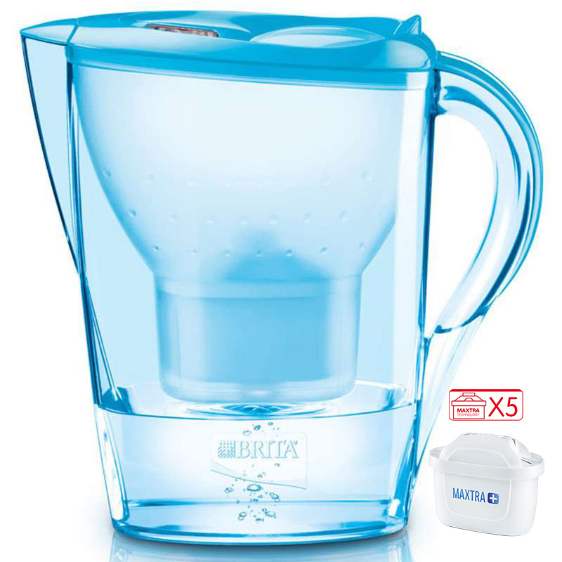 碧然德 Brita 净水器 净水壶 金典系列 胡姬蓝 2.4升 一壶五芯