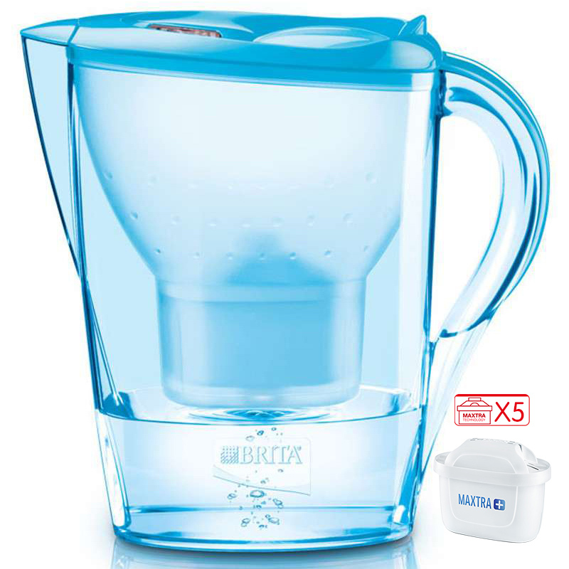 碧然德 Brita 净水器 净水壶 金典系列 胡姬蓝 2.4升 一壶五芯