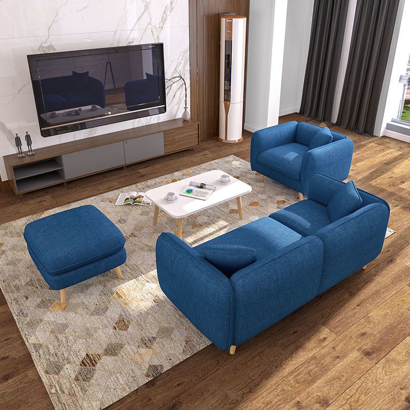 精品特卖北欧布艺沙发小户型现代简约客厅卧室单人双人出租房可拆洗小