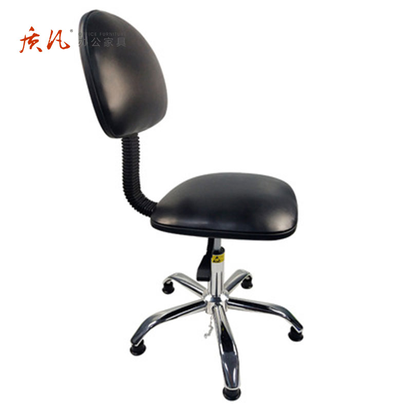 质凡防静电升降靠背椅实验室凳子防静电椅子无尘车间工厂防静电凳子高清大图