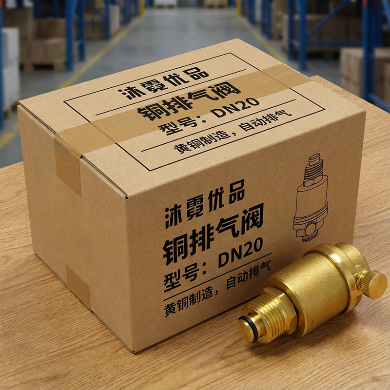 沐霓优品 铜排气阀 DN20/个高清大图