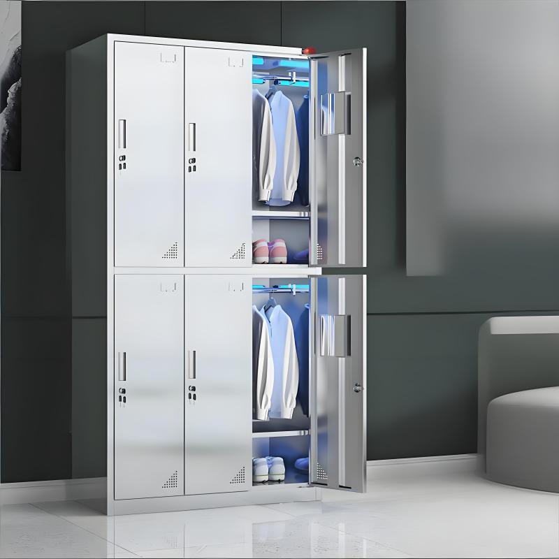 金燚瑶 【304不锈钢】六门平顶 50*90*180CM 紫外线消毒更衣收纳储物柜 单位 :台