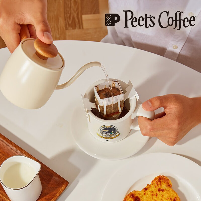 皮爷咖啡 Peets coffee皮爷新鲜黑咖啡粉手冲现磨挂耳式咖啡drip挂耳套装 混合3盒 创世巨星*3盒