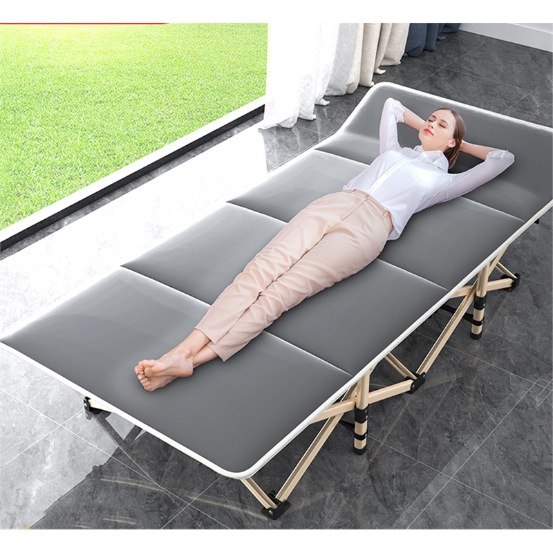 闪电客折叠床单人午睡办公室午休躺椅家用成人简易便携行军床多功能