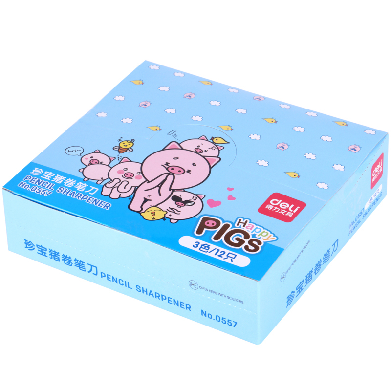得力(deli)0587彩色卡通卷笔刀 颜色随机 单个装