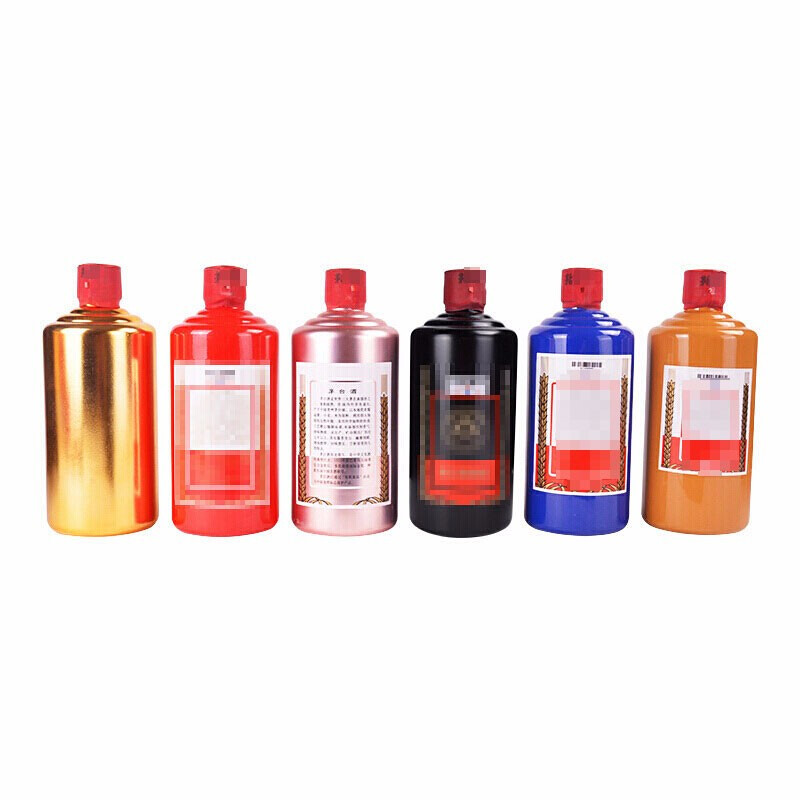 茅台 贵州茅台酒 六六大顺(金红玫瑰金黑蓝黄)53度 500ml*6瓶 酱香型白酒