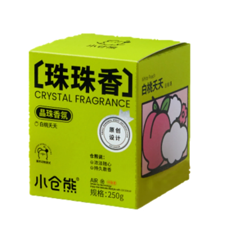 小仓熊空气香氛套装(晶珠香氛/白桃夭夭正装*1+ 替换袋装*1+香氛挂片*2)XH800009除烟味除宠物味家用静音设计高清大图