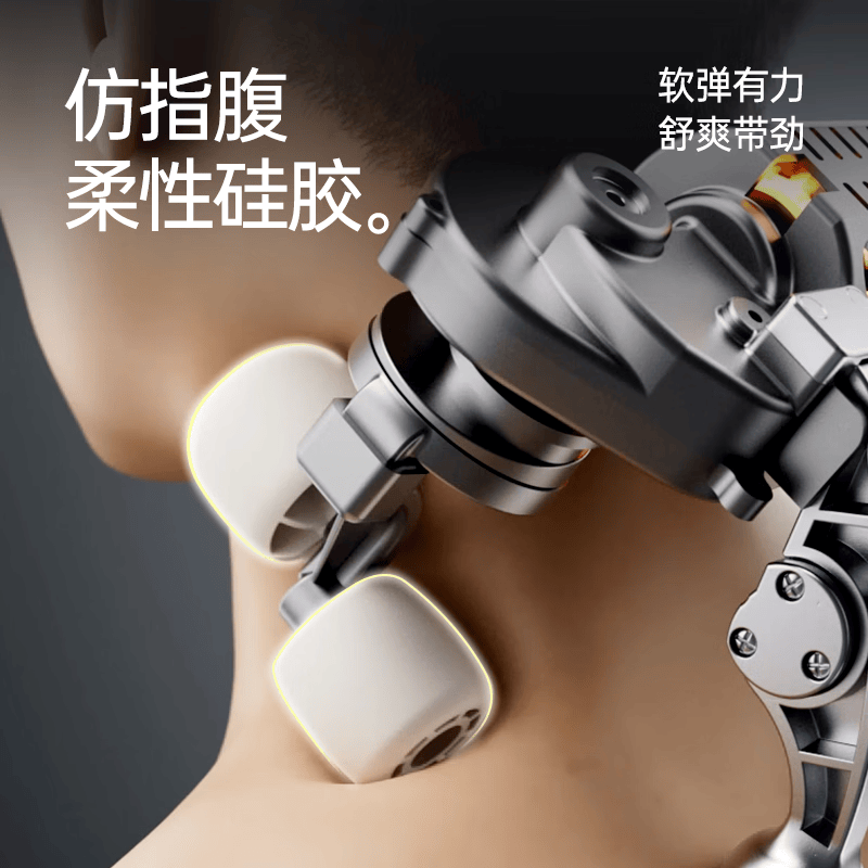 喜来康颈椎按摩器颈椎按摩仪肩颈部斜方肌脖子肩部揉捏腰部热敷按摩枕高清大图
