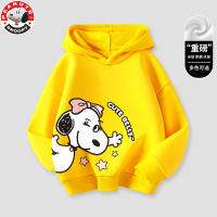 史努比(SNOOPY)儿童春季新款连帽卫衣男童女童套头洋气帽卫衣LE