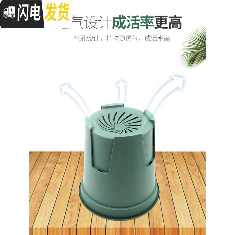三维工匠青山盆控根月季玫瑰花盆不窝根铁线莲适合兰花树脂花盆深埋国产 2号无托盘5个装青山高18cm 10cm花盆容器