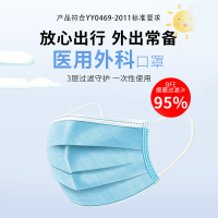 康复之家医用外科口罩非灭菌 医用口罩 医用一次性口罩医疗医护外科口罩医用 [100片]医用外科