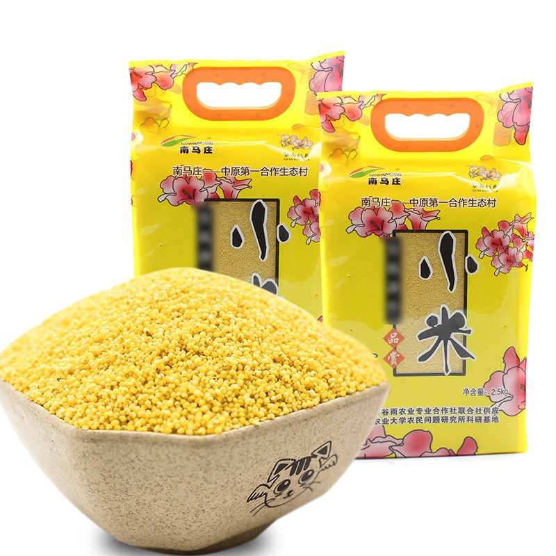 [中华特色]兰考馆 南马庄小米2500g 农家自产黄小米