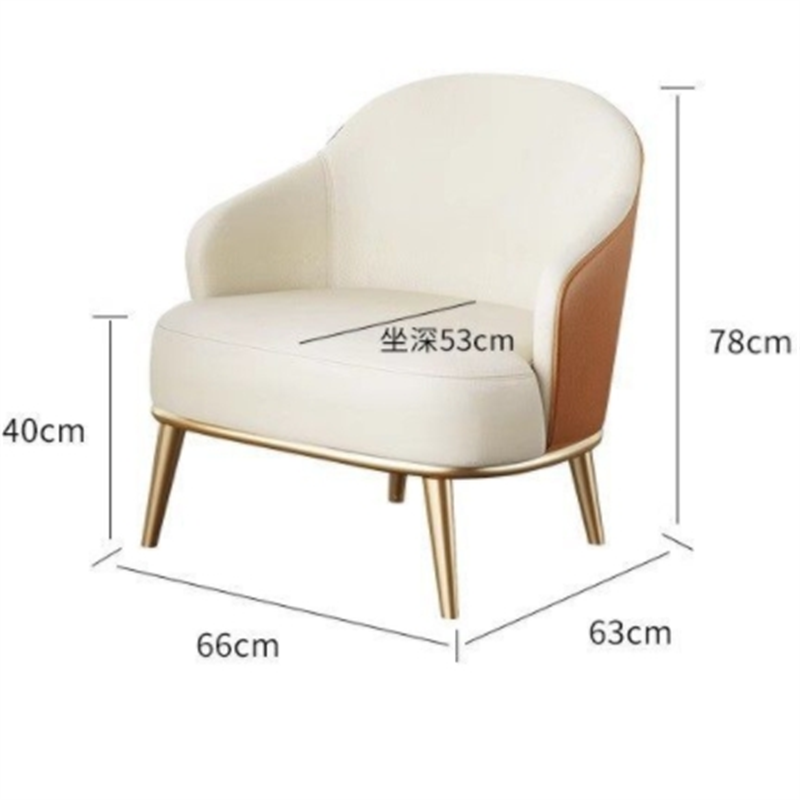 白寅 BY-DRW006 单人位沙发 白色