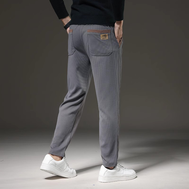 骄克雄狮jankeleone男士修身直筒长裤春季潮流韩版休闲裤百搭青年时尚