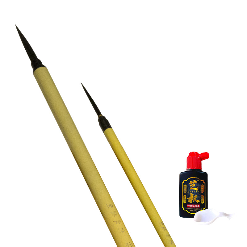 油烟墨100g [正版]国画绘画工具系列 勾线笔 毛笔 墨汁 宣纸 生宣熟宣 羊毫毛笔 狼毫毛笔 兼毫毛笔高清大图