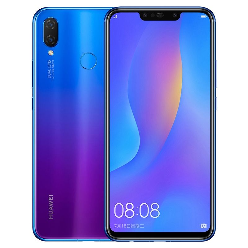 [二手9成新]华为nova3i 蓝楹紫 4GB+128GB 全网通安卓手机 6.3英寸屏麒麟710双卡双待拍照4G手机高清大图