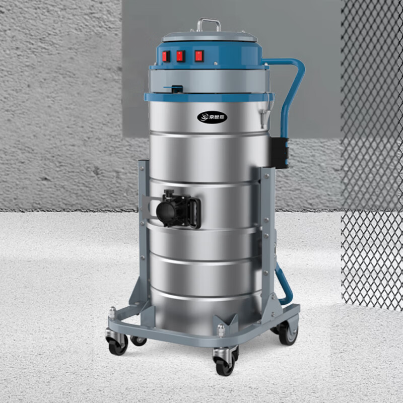 京世嘉 工业吸尘器工厂商用吸尘吸水机厂房除尘酒店吸尘器 90L 220V 3600W JS90/36DG 蓝色高清大图