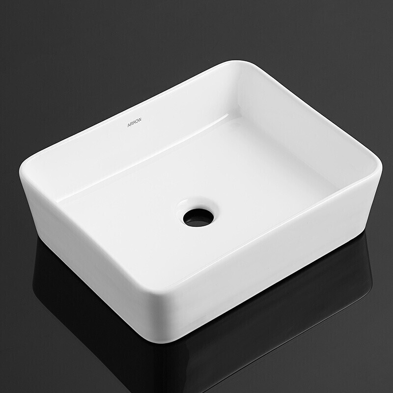 箭牌卫浴arrow方形洗脸盆台上盆洗脸盆艺术盆方形洗手池阳台卫生间
