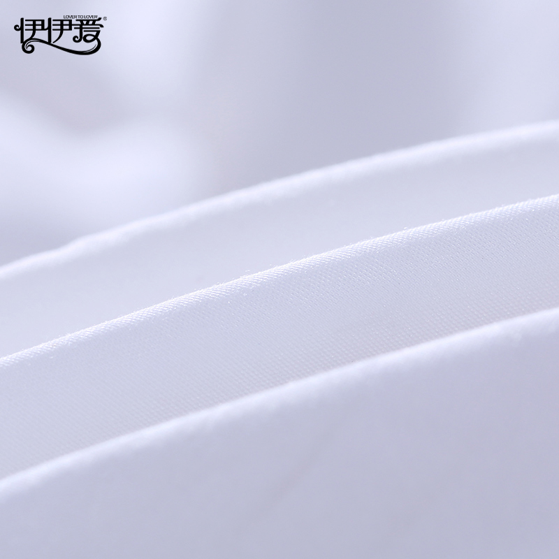 伊伊爱 防羽布床护垫30白鸭绒褥子高清大图