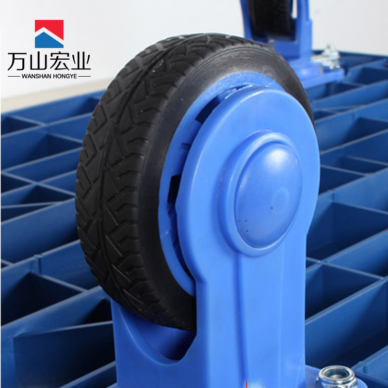 万山宏业 平板车手推车 90*60cm 5寸静音橡胶轮 WL13H/个高清大图
