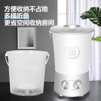奥克斯（AUX） 2.2公斤 家用小型迷你半自动分桶洗衣机 一机加二桶 租房宿舍便携式 袜子内衣洗 XPB22-1132